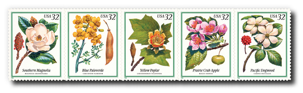 3193-97 - 1998 32c Flowering Trees - Mystic Stamp Company