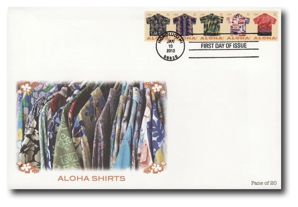 4592-96 - 2012 32c Aloha Shirts - Mystic Stamp Company