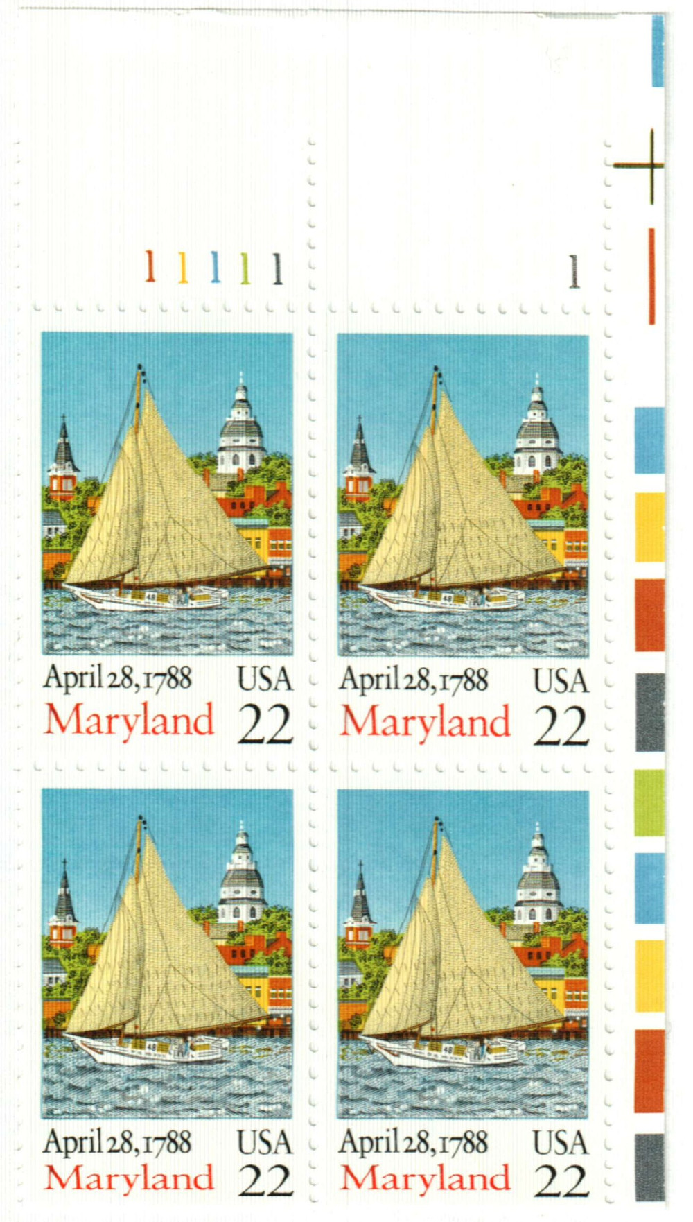 312583 -- Mint Plate Block -- Mint Stamp(s)