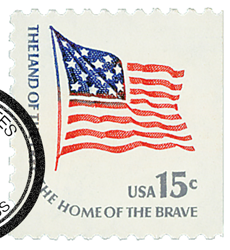 1598 - 1978 15c Americana Series: 15-Star Fort McHenry Flag