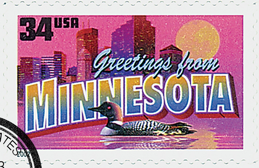 3583 - 2002 34c Greetings From America: Minnesota - Mystic Stamp