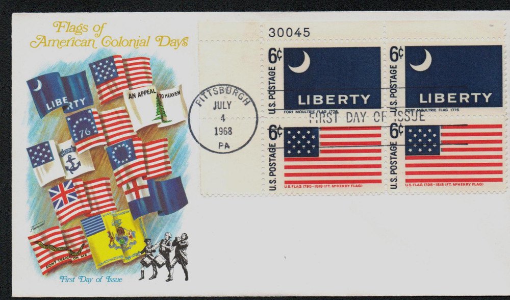 303034 -- Fleetwood First Day Cover (Plate Block) -- First Day Cover