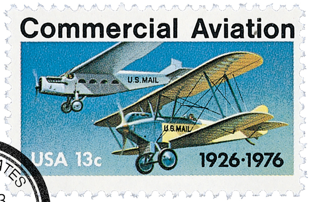 1684 - 1976 13c Commercial Aviation - Mystic Stamp Company