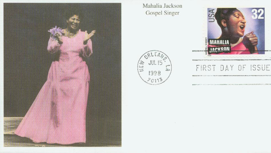 3216 - 1998 32c Gospel Singers: Mahalia Jackson - Mystic Stamp Company