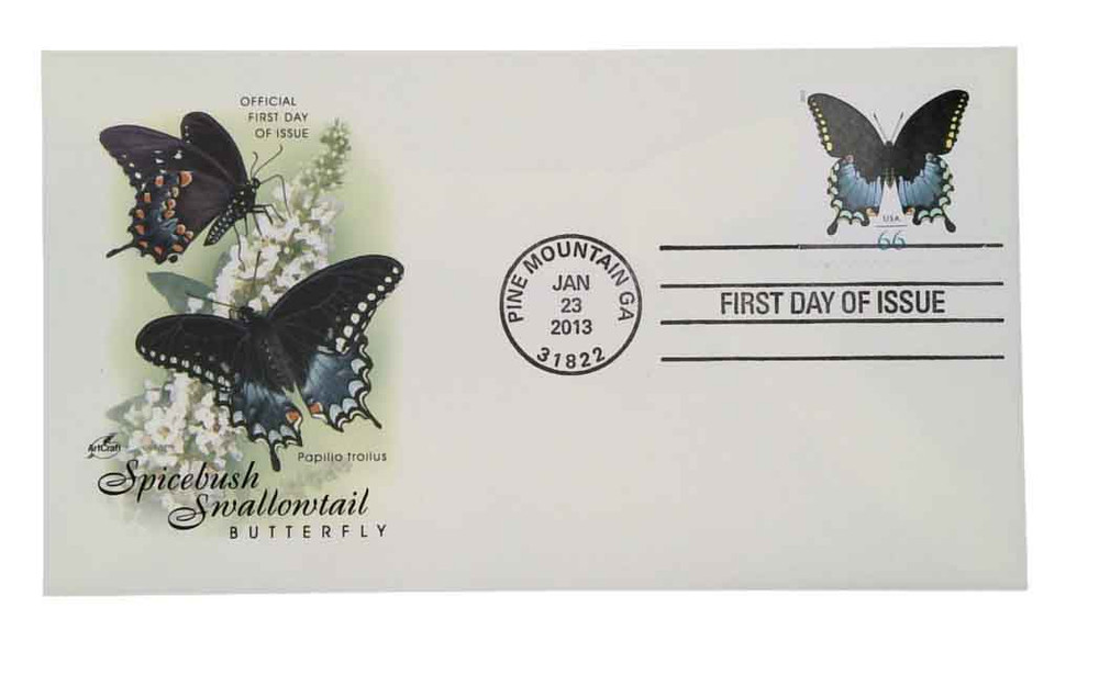 4736 - 2013 66c Spicebush Swallowtail Butterfly - Mystic Stamp Company