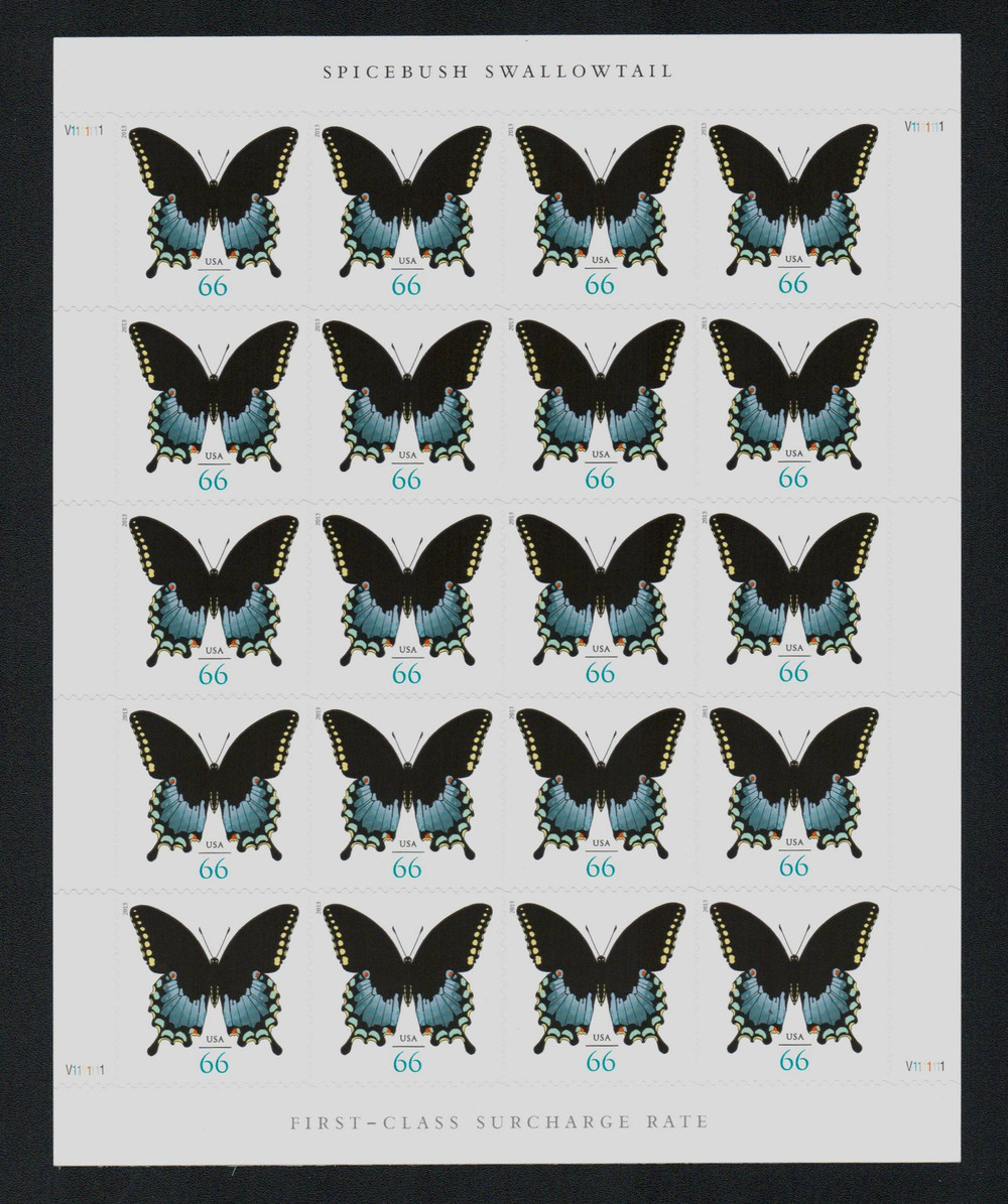 4736 - 2013 66c Spicebush Swallowtail Butterfly - Mystic Stamp Company