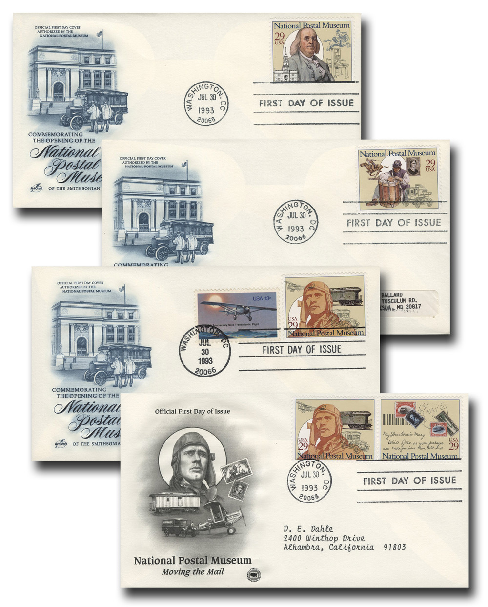 2779-82 - 1993 29c National Postal Museum - Mystic Stamp Company
