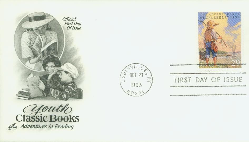 2787 - 1993 29c Classic Books: The Adventures of Huckleberry Finn
