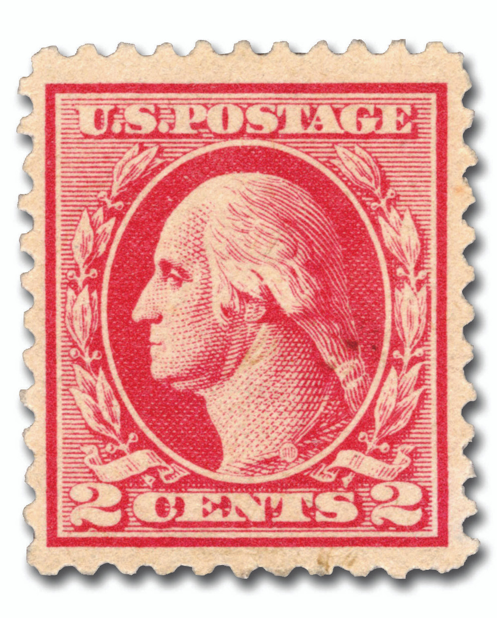 526 - 1920 2c Washington, Carmine, Offset Printing, Unwatermarked