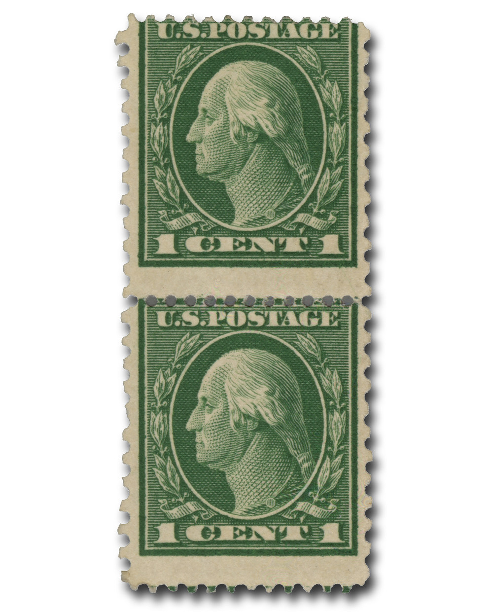 stamps 3.1～ 423A - 1914 1c Washington, Green, Single Line Watermark, Perf. 12