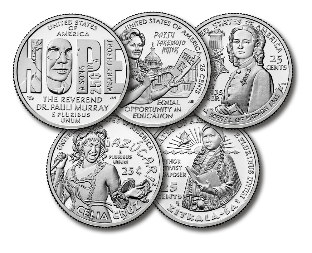 MCN142 - 2024 American Women Quarters, Denver Mint, Set of 5