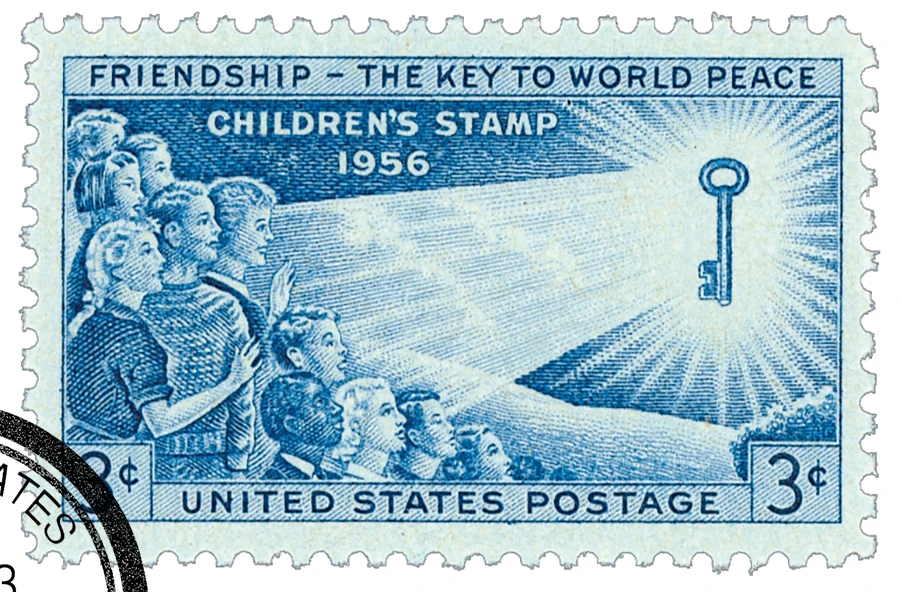 1085 - 1956 3c Children's Issue - Mystic Stamp Company