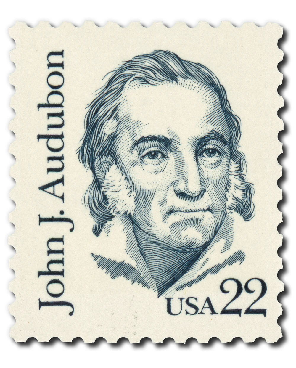 1863 - 1985 22c Great Americans Series: John J. Audubon - Mystic