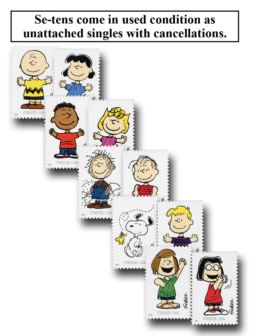5726a-j - 2022 First-Class Forever Stamps - Charles Schulz