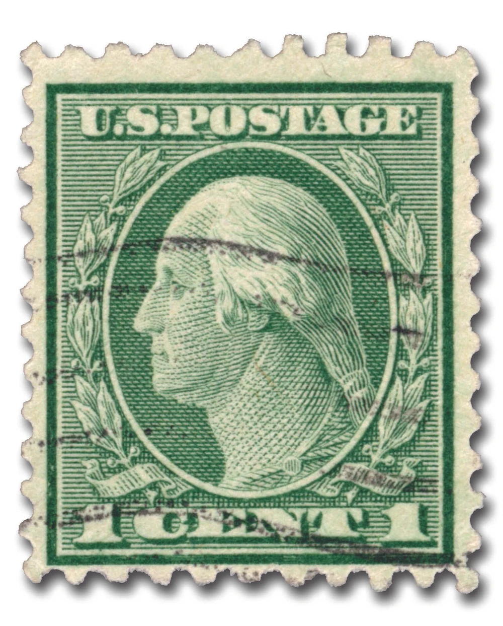 542 - 1920 1c Washington, Green, Unwatermarked, Perf. 10x11