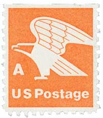 1736 - 1978 15c A-Rate Eagle, Orange, Perf. 11x10.5 - Mystic Stamp