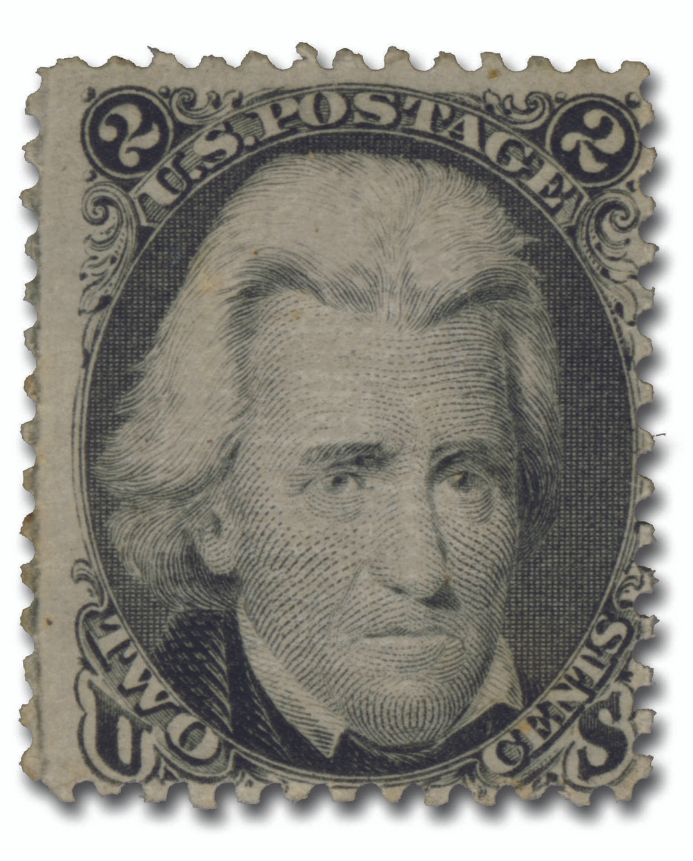 85B - 1867 2c Andrew Jackson 