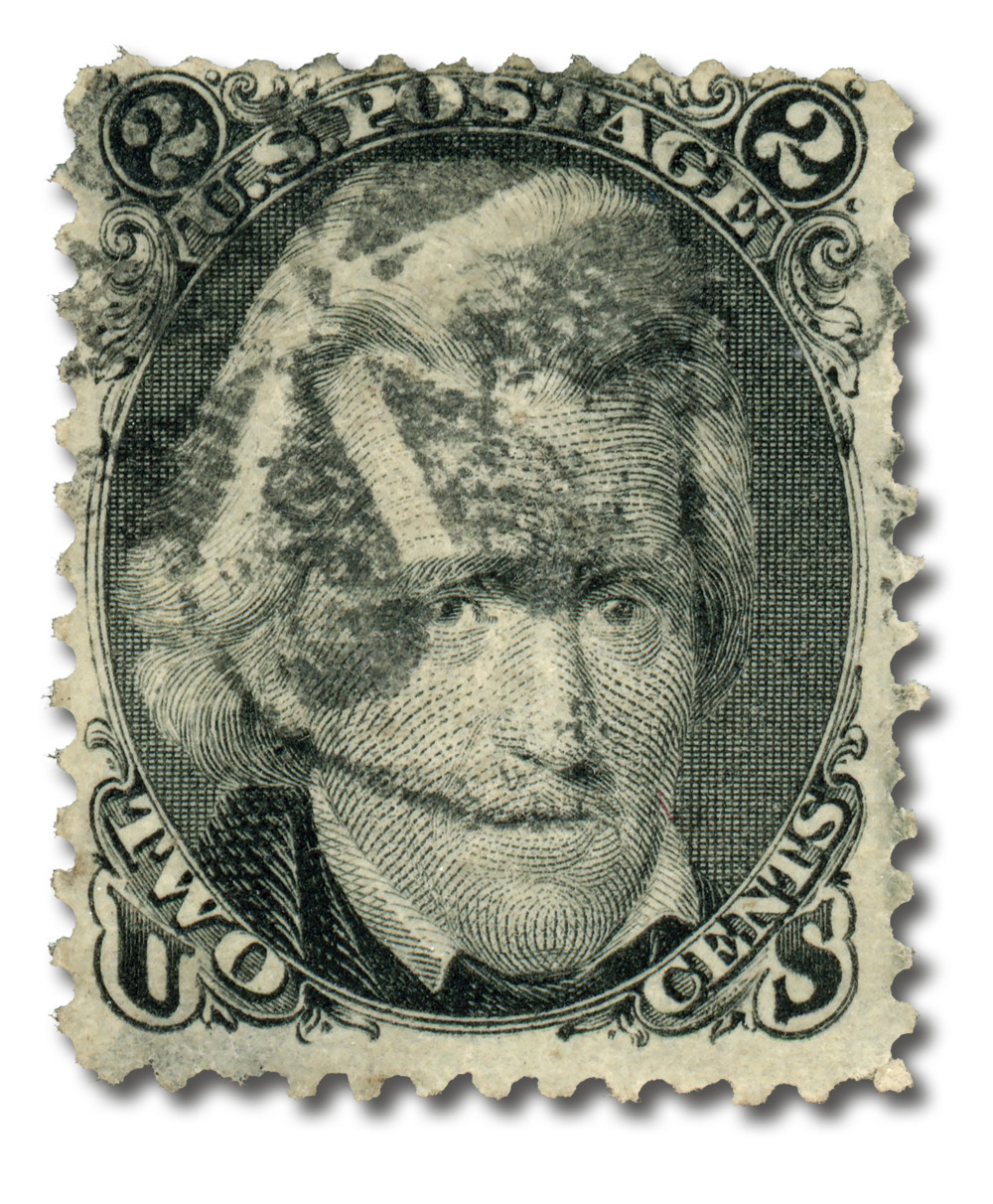 珍しい切手　アメリカ歴史 American Stamps Vintage 85B - 1867 2c Andrew Jackson 