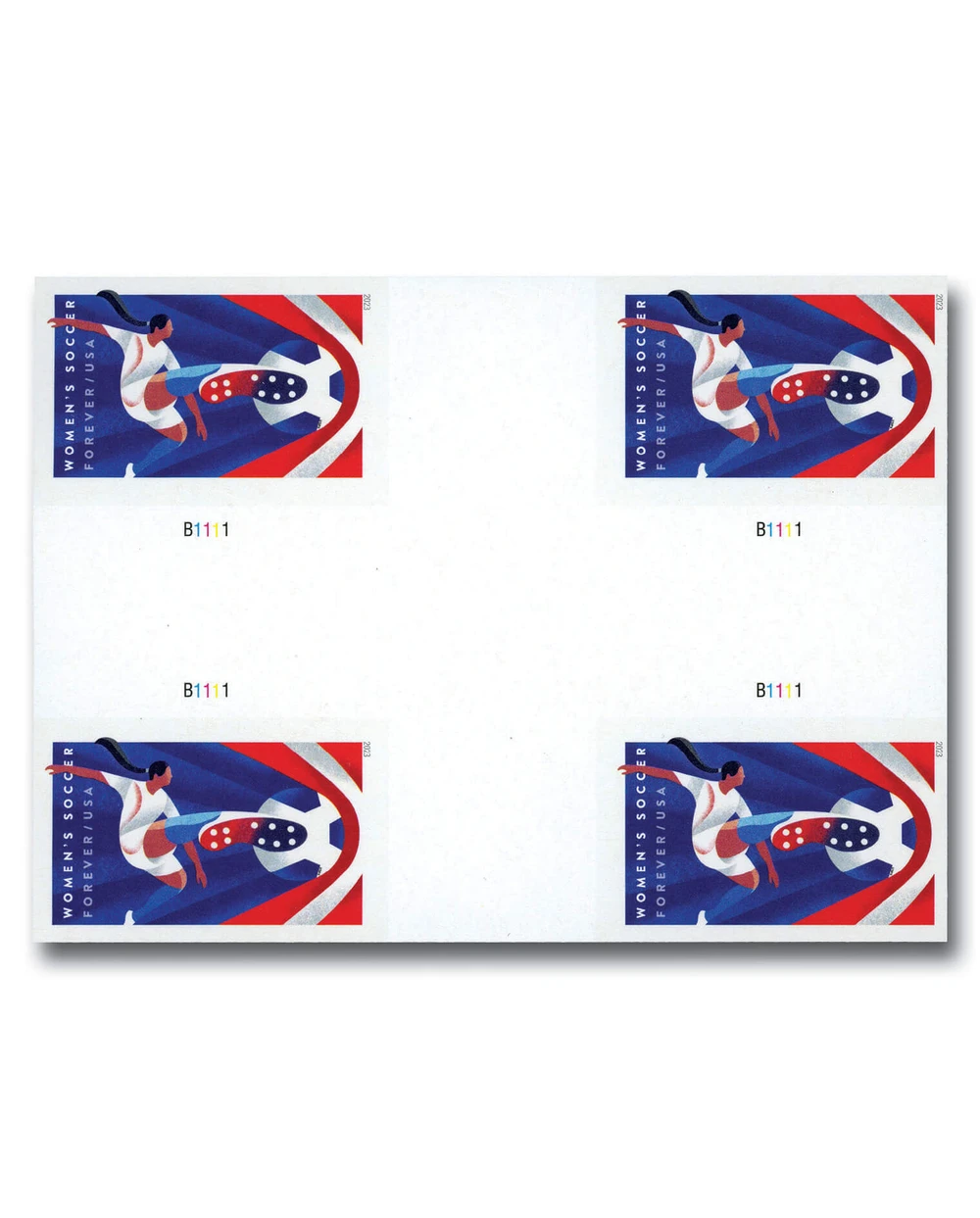 Motives 5 Different Football/Soccer Stamp Pads - Collectors Philately Stamps - View #3