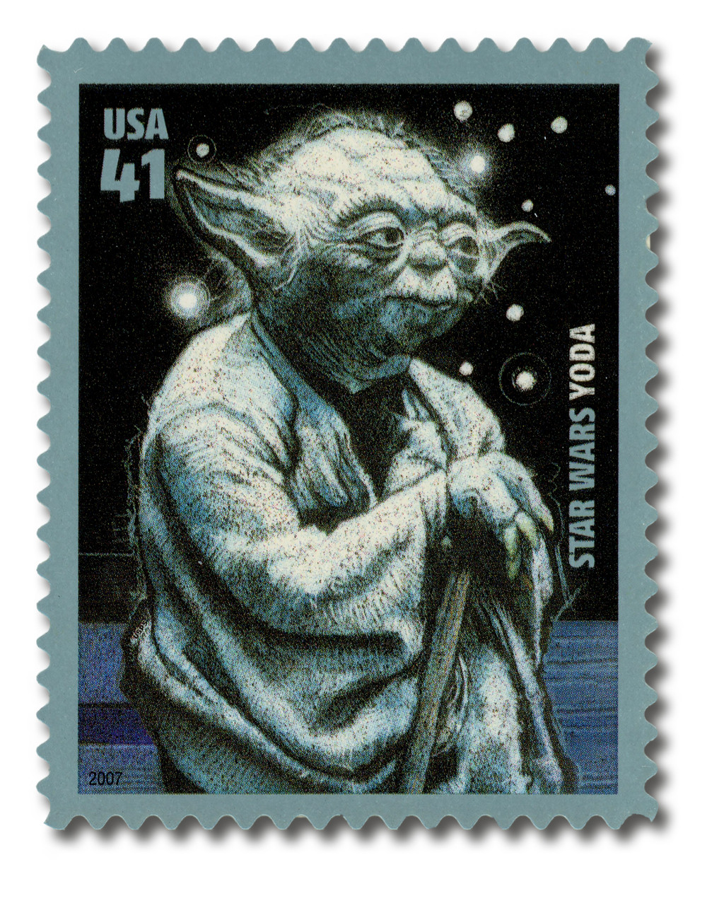 4205 - 2007 41c Yoda - Mystic Stamp Company