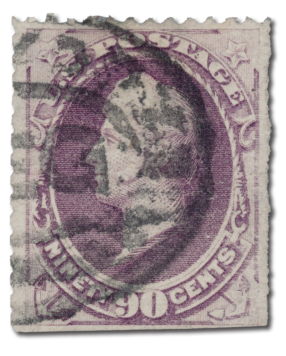 218 - 1888 90c Oliver H. Perry, Purple, Soft Paper, Perf. 12