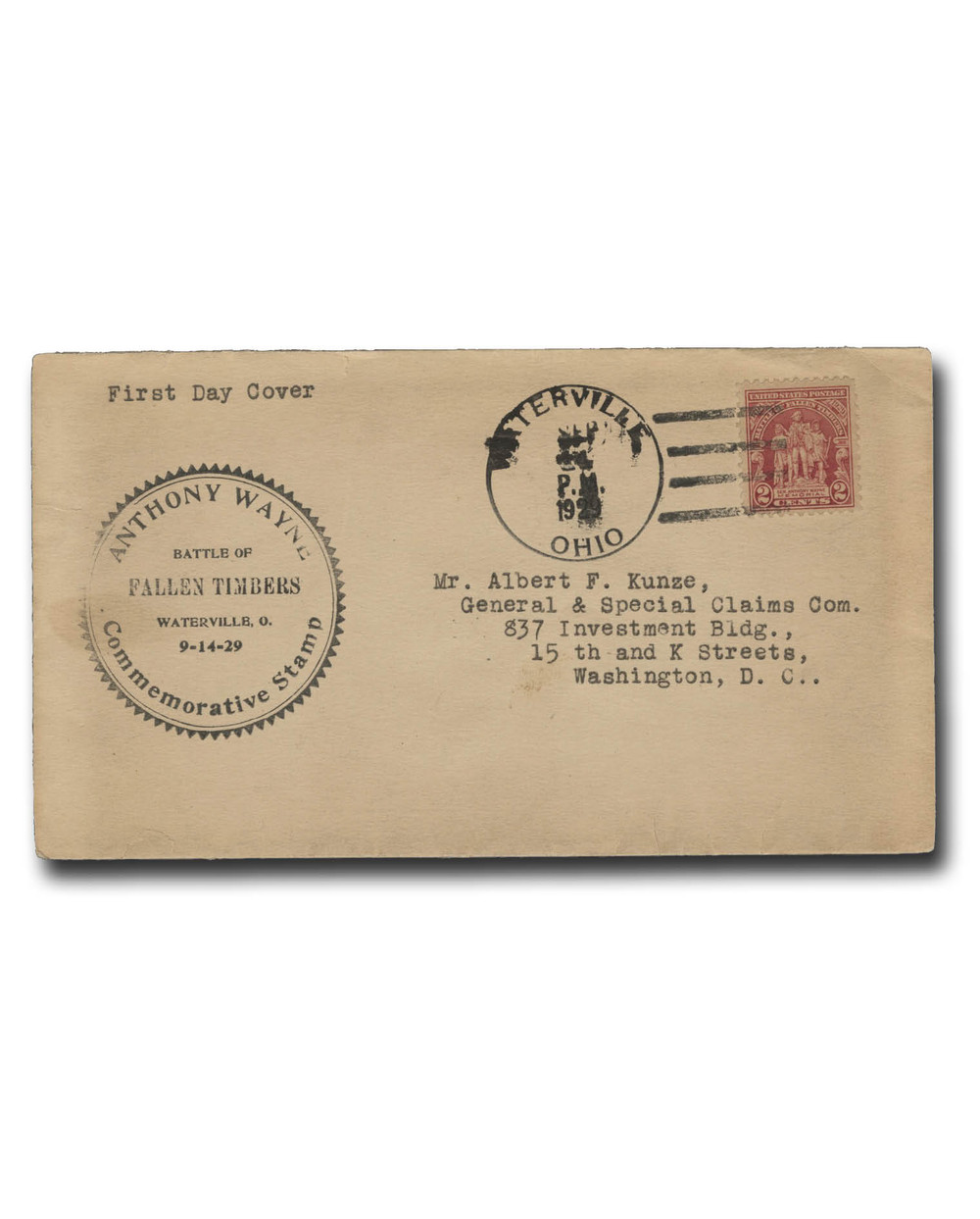 680 - 1929 2c Battle of Fallen Timbers - Mystic Stamp Company
