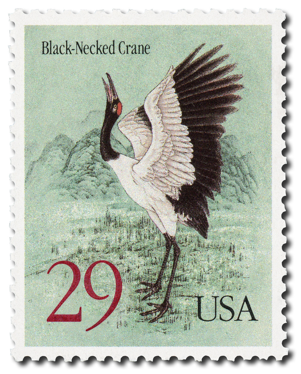 crane様 2867 - 1994 29c Black-Necked Crane - Mystic Stamp Company