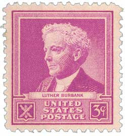 876 - 1940 3c Famous Americans Series: Luther Burbank - Mystic