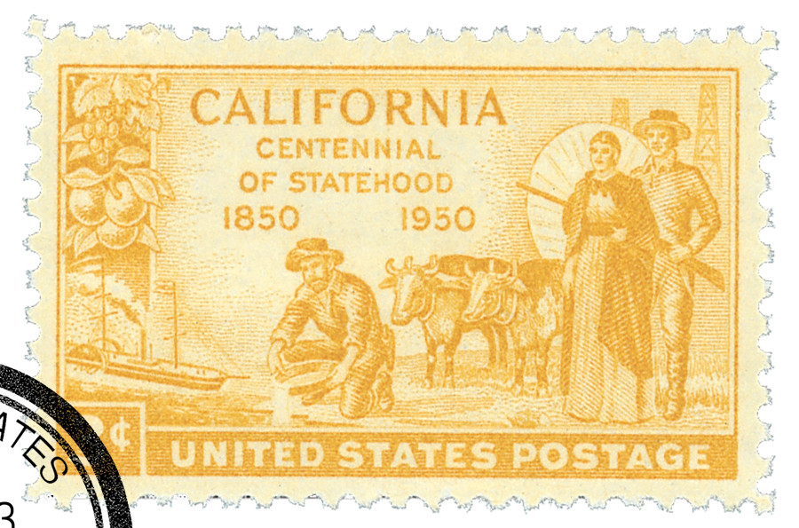 997 - 1950 3c California Statehood Centennial - Mystic Stamp Company