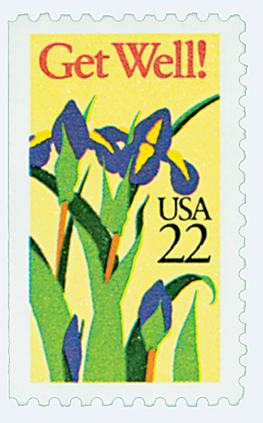 2268 - 1987 22c Special Occasions: Get Well! - Mystic Stamp Company