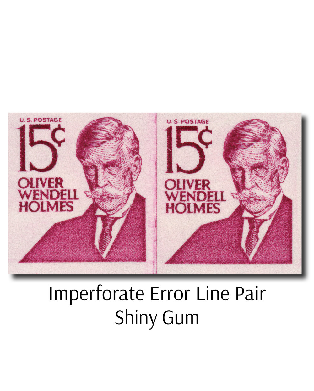 1305Eg - 1978 15c Prominent Americans: Oliver W. Holmes, Imperf