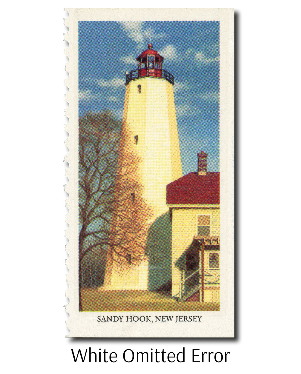 2474 - 1990 25c East Coast Lighthouses: Sandy Hook, New