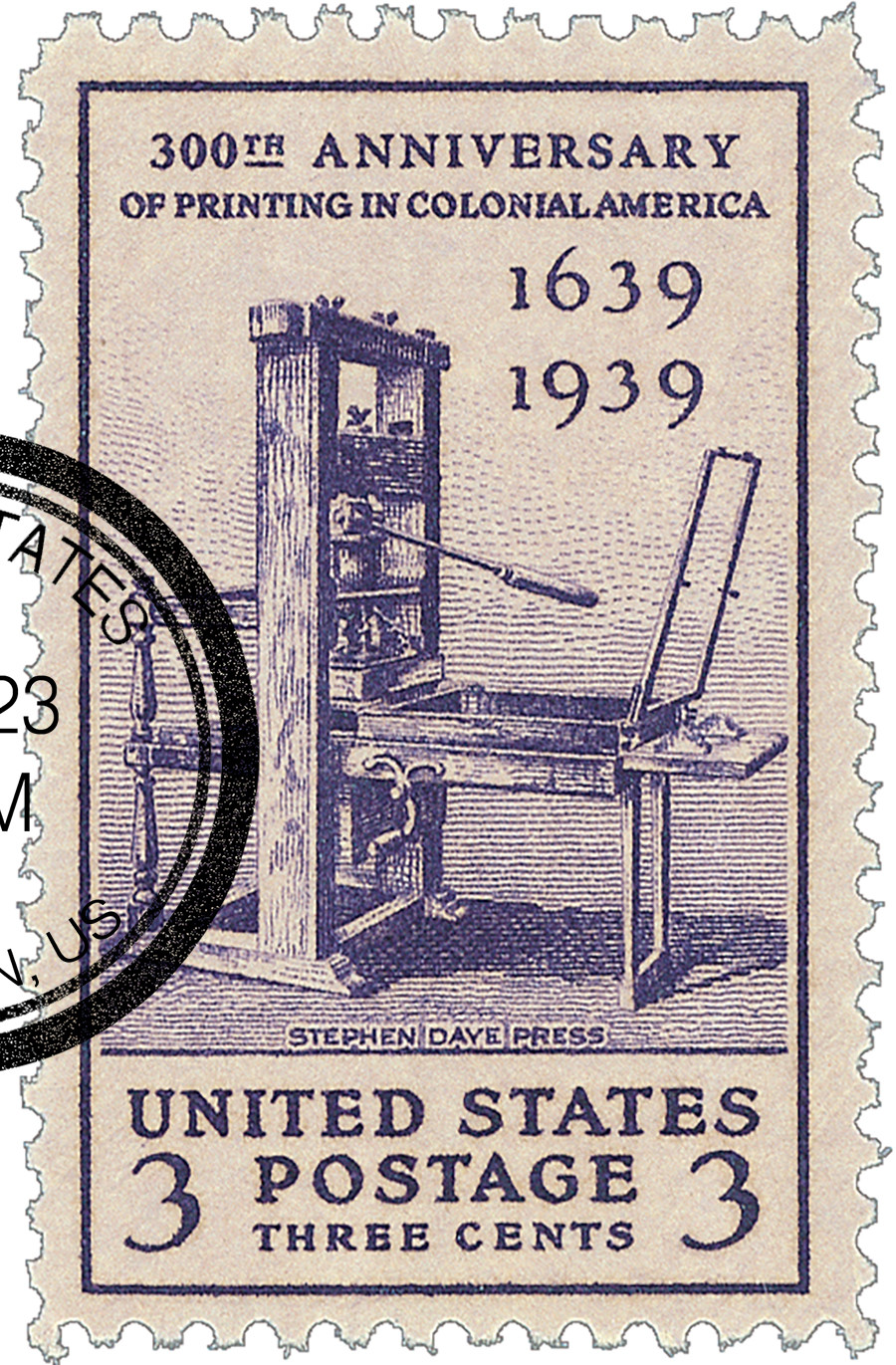 857 - 1939 3c Printing Tercentenary - Mystic Stamp Company