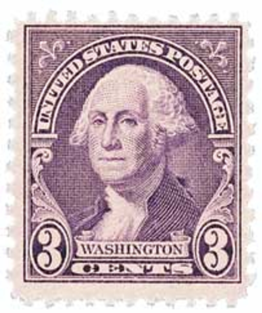 720 - 1932 3c Washington, Deep Violet - Mystic Stamp Company