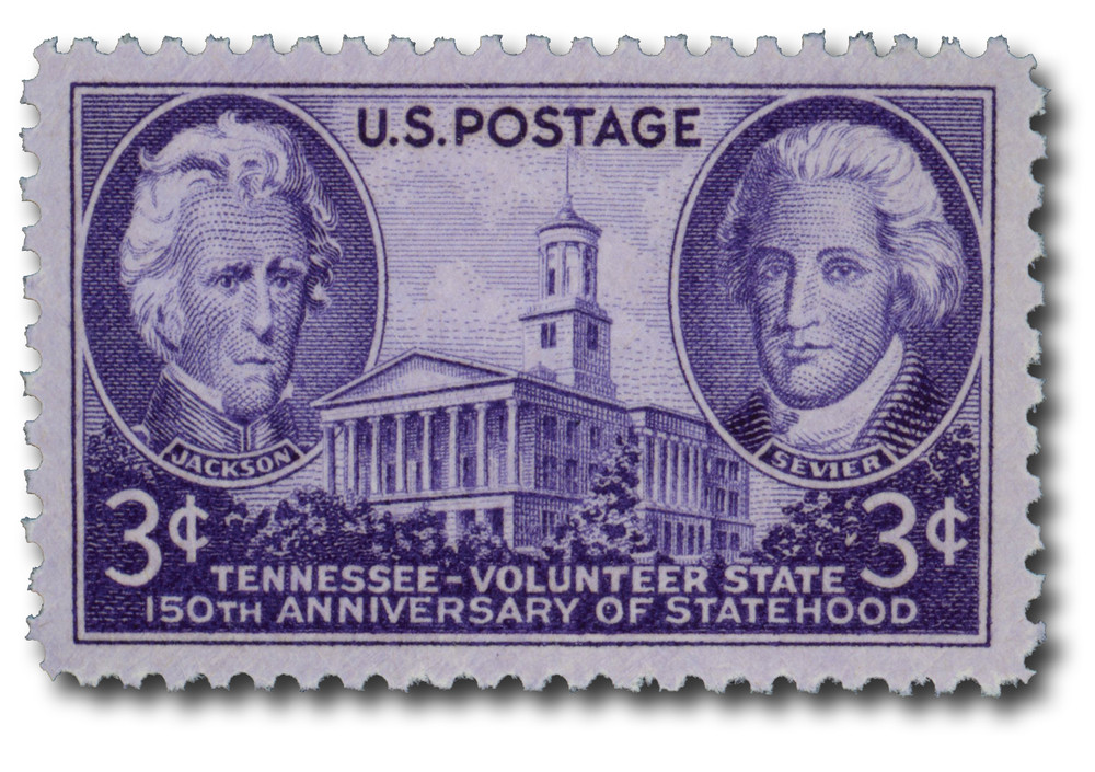 941 - 1946 3c Tennessee Statehood - Mystic Stamp Company