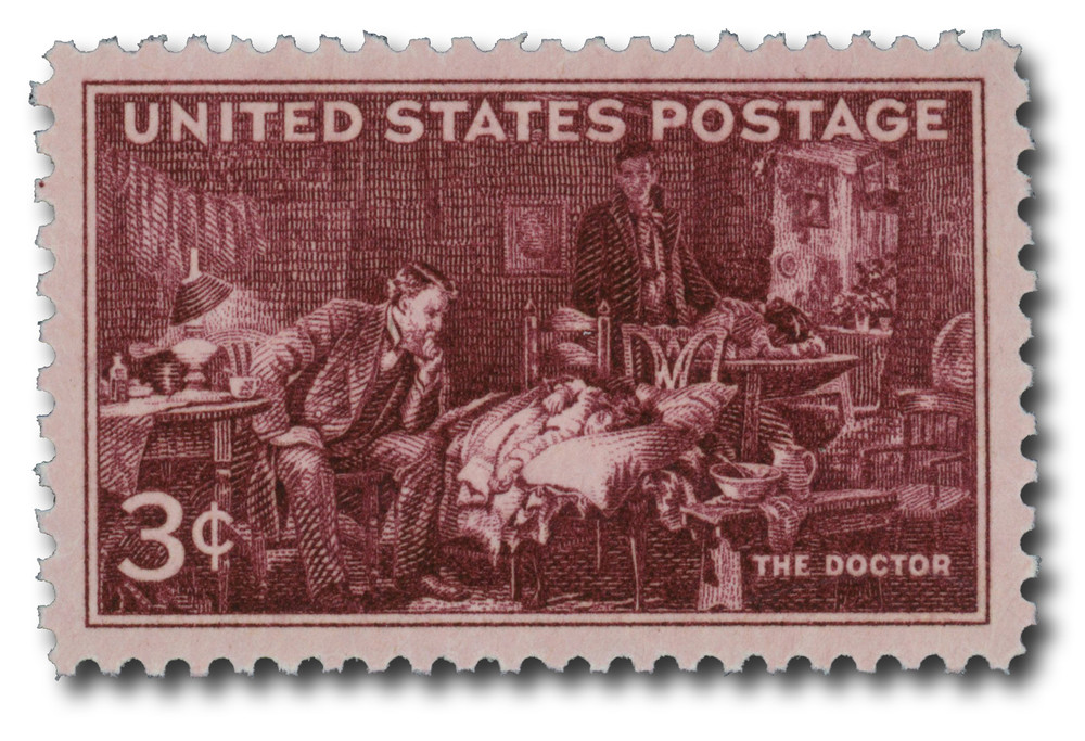 949 - 1947 3c The Doctor - Mystic Stamp Company