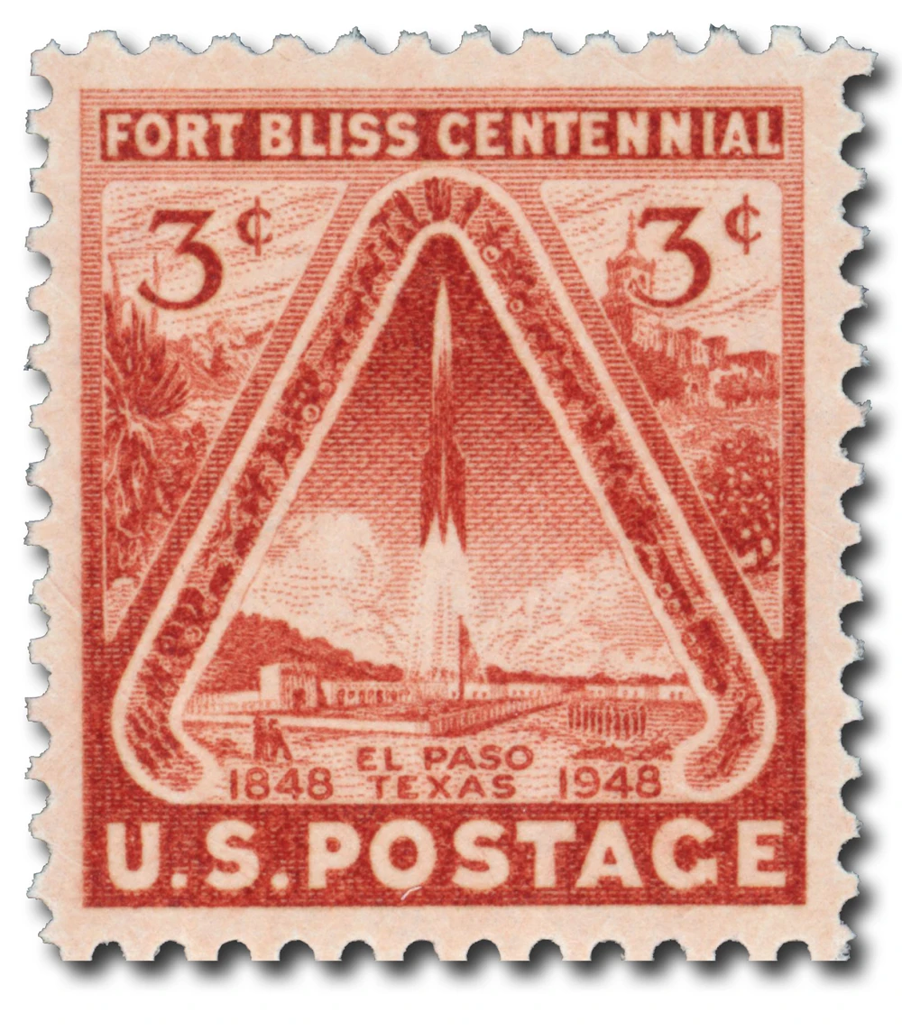 976 - 1948 3c Fort Bliss Centennial - Mystic Stamp Company