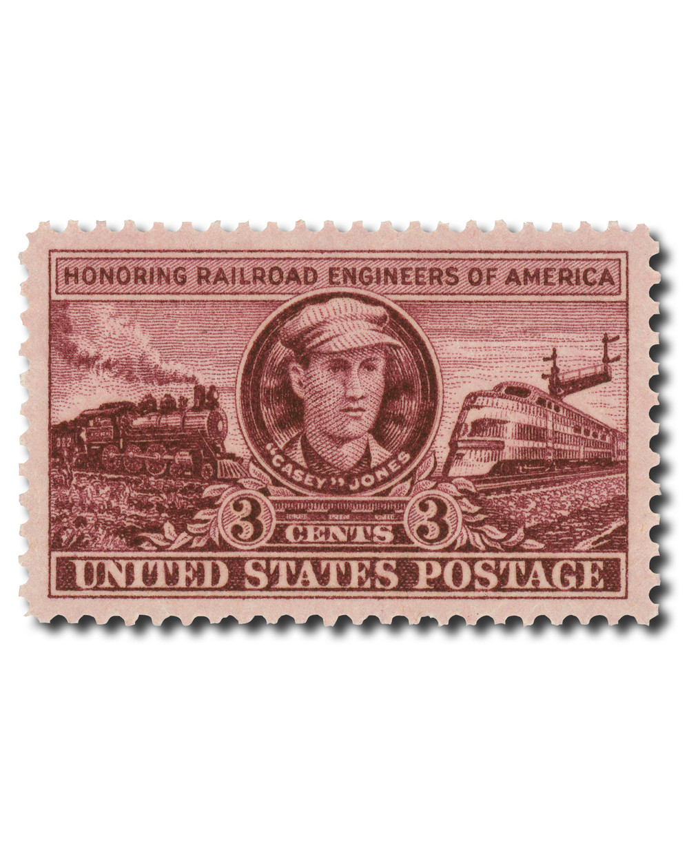 993 - 1950 3c Railroad Engineers of America - Mystic Stamp Company