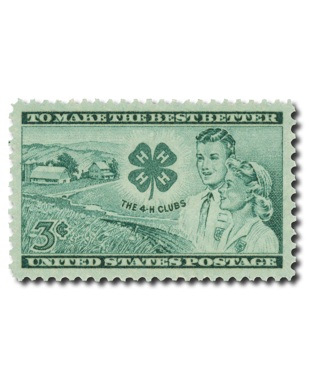 1005 - 1952 3c 4-H Club - Mystic Stamp Company