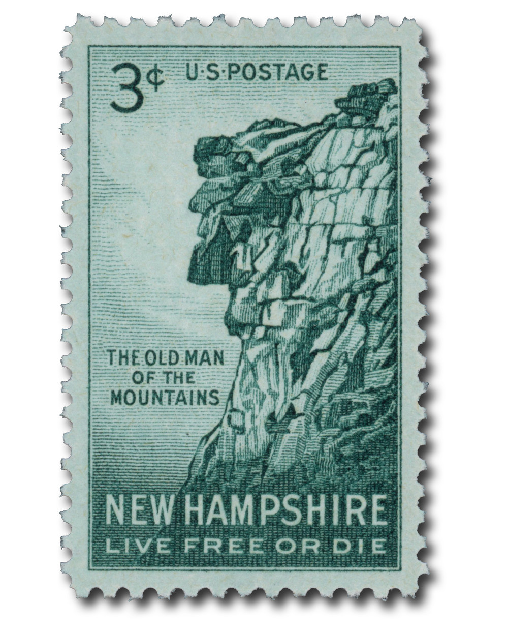1068 - 1955 3c New Hampshire - Mystic Stamp Company