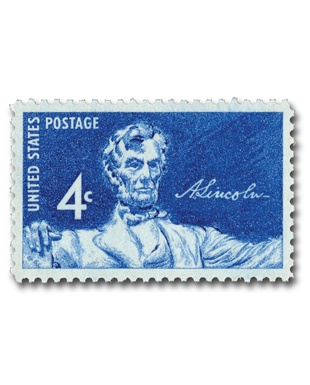 1116 - 1959 4c Statue of Lincoln - Mystic Stamp Company display picture 1