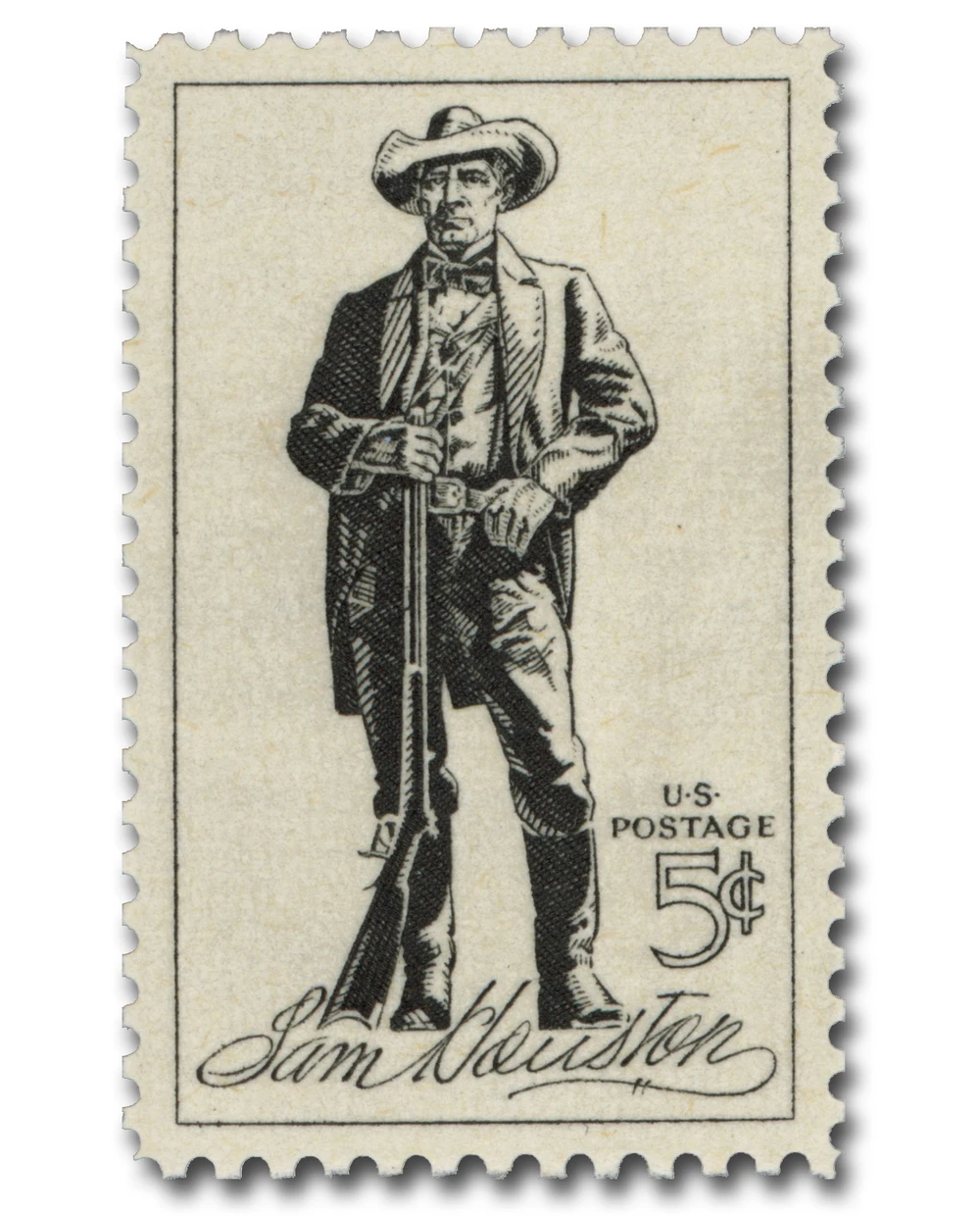1242 - 1964 5c Sam Houston - Mystic Stamp Company