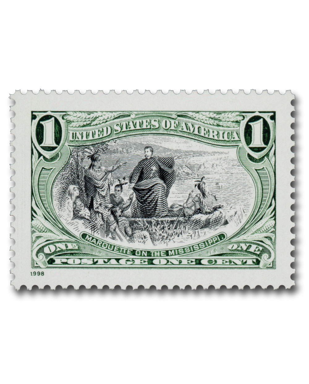 3209a - 1998 1c Trans-Mississippi: Marquette On The Mississippi