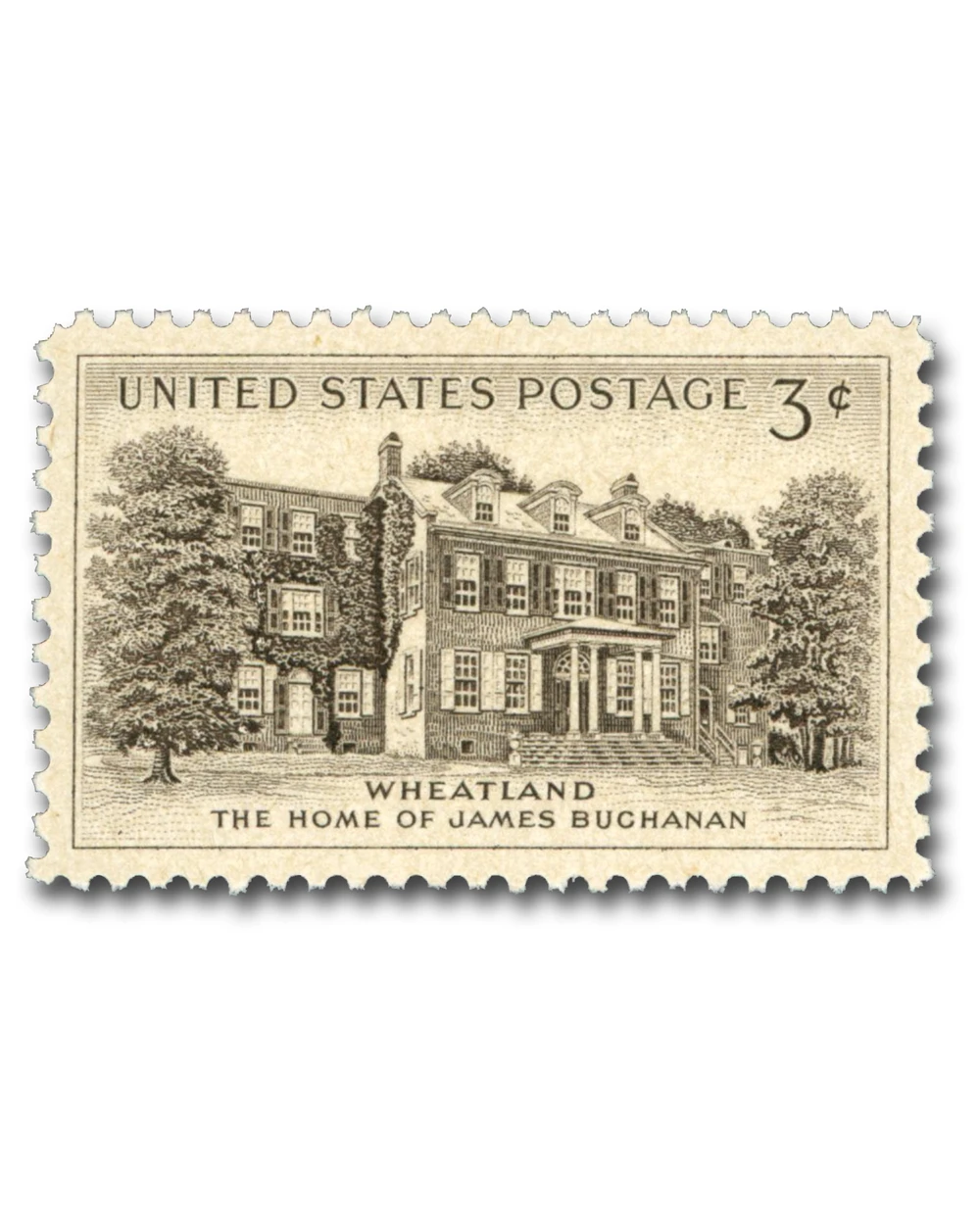 1081 - 1956 3c Wheatland - Mystic Stamp Company