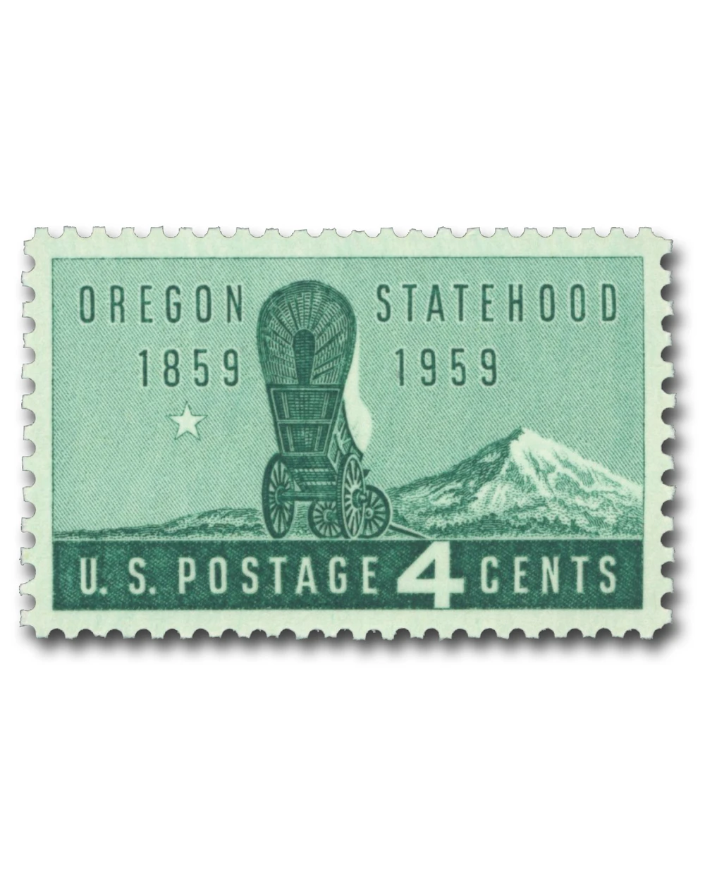 1124 - 1959 4c Oregon Statehood - Mystic Stamp Company