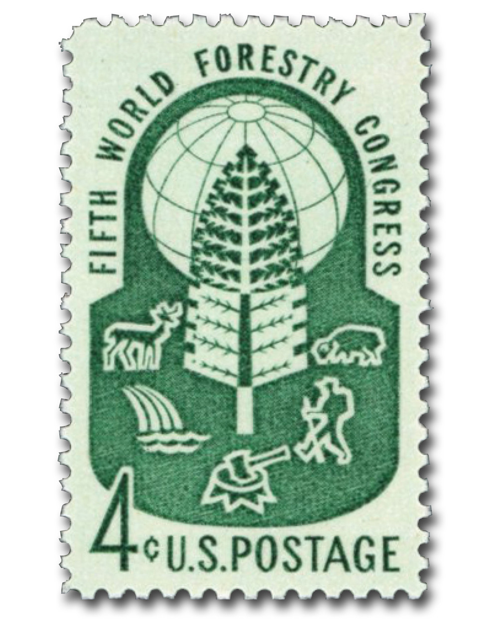 1156 - 1960 4c World Forestry Congress - Mystic Stamp Company