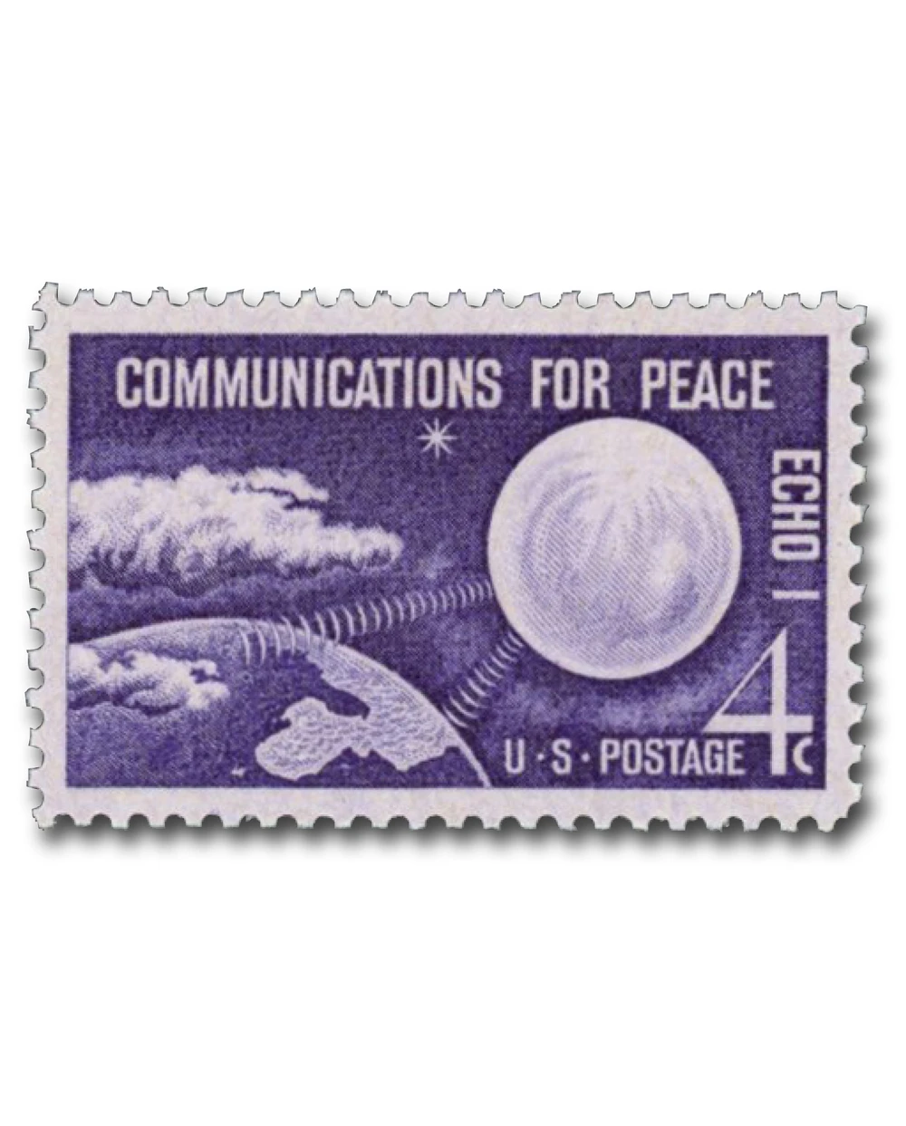 1173 - 1960 4c Echo I, Communications for Peace - Mystic Stamp Company