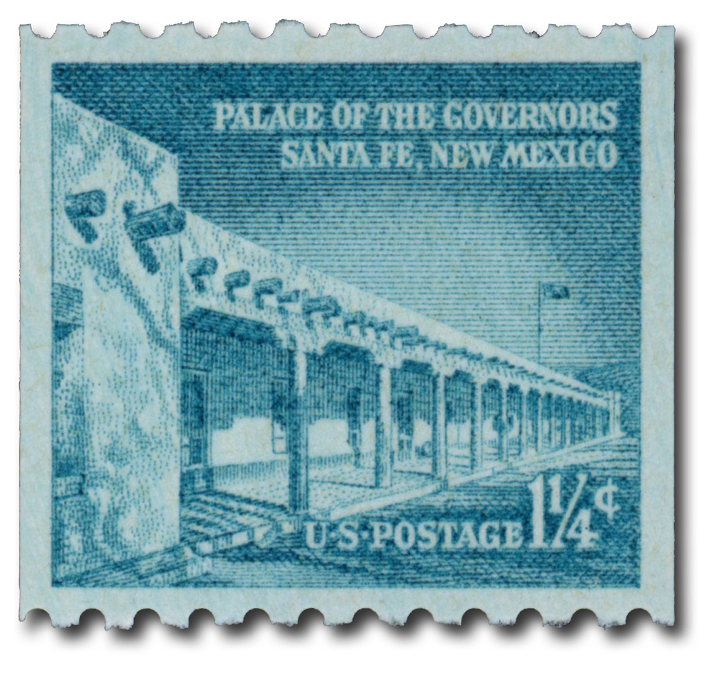 1054A - 1960 1 1/4c Liberty Series: Palace of Governors, Coil