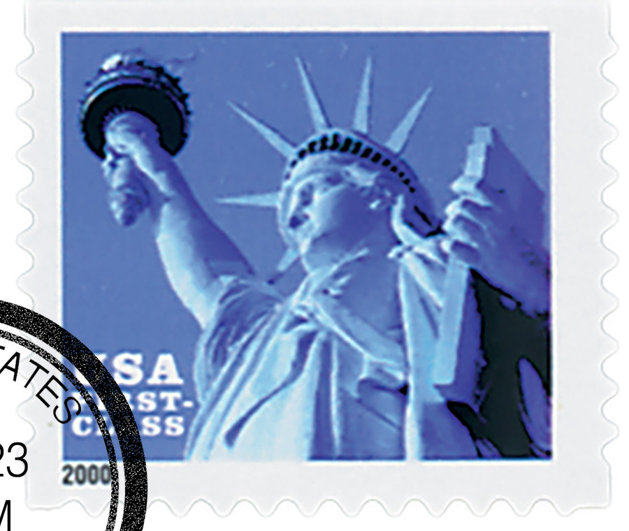 3451 - 2000 34c Statue of Liberty, non-denominational, booklet