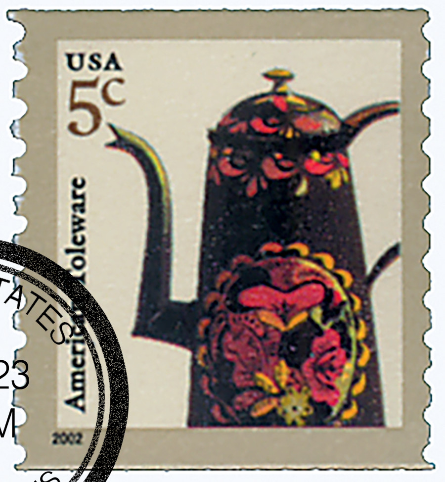 【応相談】アメリカ 1973-1976年 アンティーク WHITMAN 3612 - 2002 5c American Toleware - Mystic Stamp Company